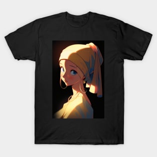 Girl with Earring T-Shirt